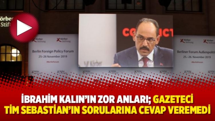 İbrahim Kalın’ın zor anları; Gazeteci Tim Sebastian’ın sorularına cevap veremedi