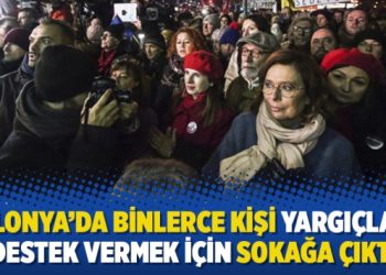 Polonya’da binlerce kişi yargıçlara destek vermek için sokağa çıktı
