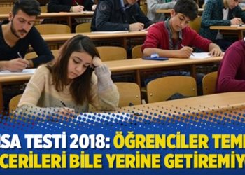 PISA testi 2018: Öğrenciler temel becerileri bile yerine getiremiyor