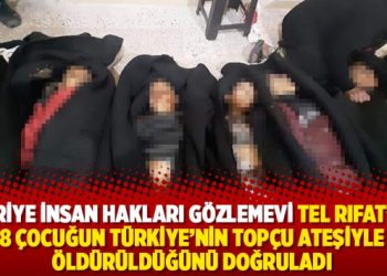 Suriye İnsan Hakları Gözlemevi 8 çocuğun Türkiye’nin topçu ateşiyle öldürüldüğünü doğruladı