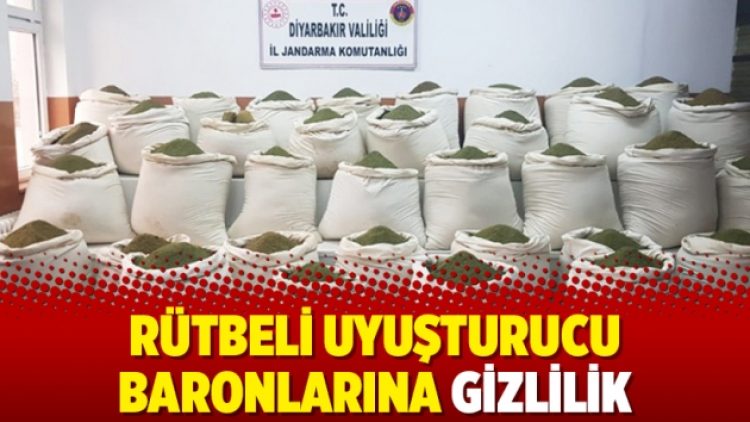 Rütbeli uyuşturucu baronlarına gizlilik