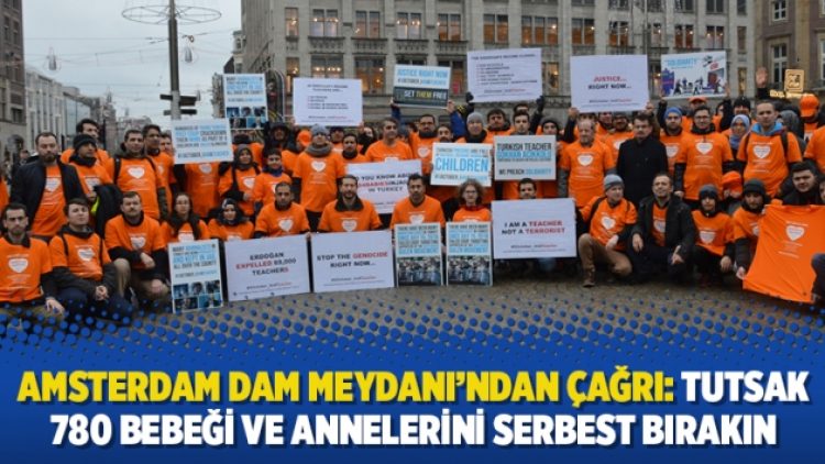Amsterdam Dam Meydanı’ndan çağrı: Tutsak 780 bebeği ve annelerini serbest bırakın