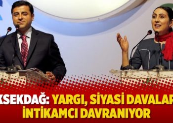 Yüksekdağ: Yargı, siyasi davalarda intikamcı davranıyor