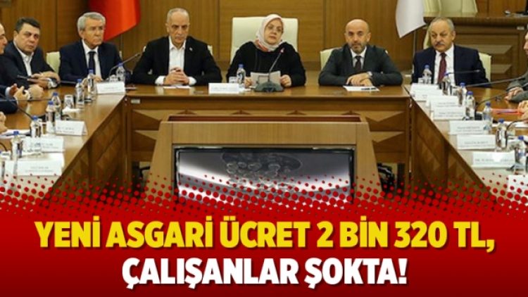 Yeni asgari ücret 2 bin 320 TL, çalışanlar şokta!