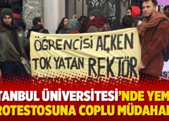 İstanbul Üniversitesi’nde yemek protestosuna coplu müdahale!