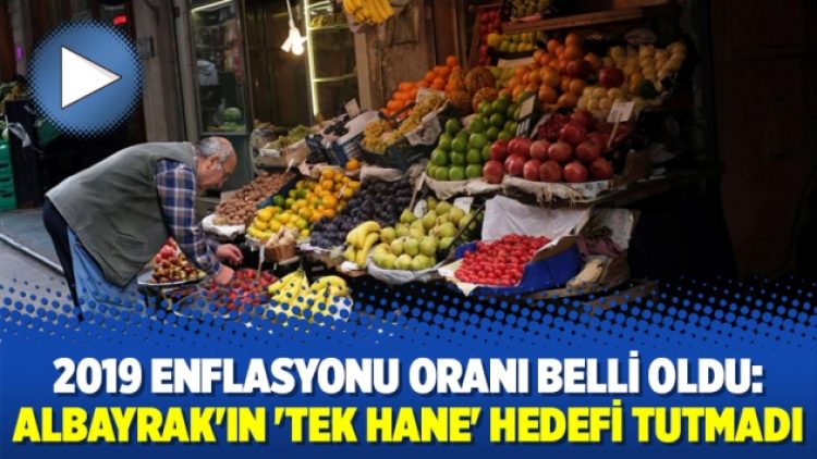 2019 enflasyonu oranı belli oldu: Albayrak’ın ‘tek hane’ hedefi tutmadı
