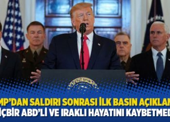 Trump’dan saldırı sonrası ilk basın açıklaması: ‘Hiçbir ABD’li ve Iraklı hayatını kaybetmedi”