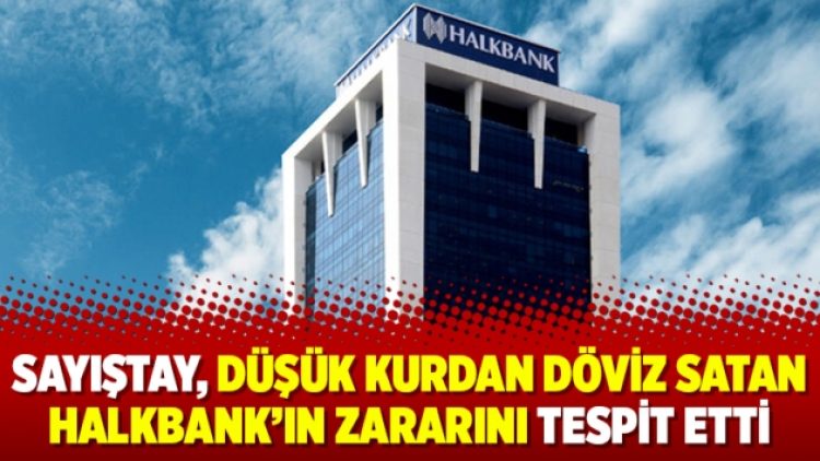 Sayıştay, düşük kurdan döviz satan Halkbank’ın zararını tespit etti