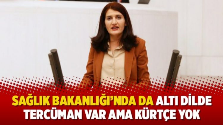 Sağlık Bakanlığı’nda da altı dilde tercüman var ama Kürtçe yok