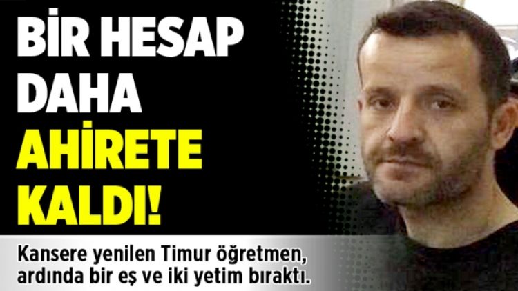 Bir hesap daha ahirete kaldı!