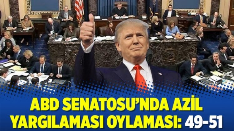 ABD Senatosu’nda azil yargılaması oylaması: 49-51