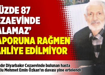 ‘Yüzde 87 cezaevinde kalamaz’ raporuna rağmen tahliye edilmiyor
