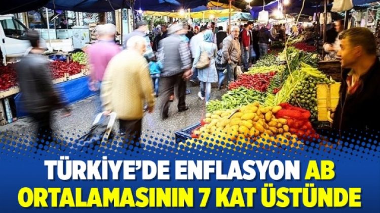Türkiye’de enflasyon AB ortalamasının 7 kat üstünde