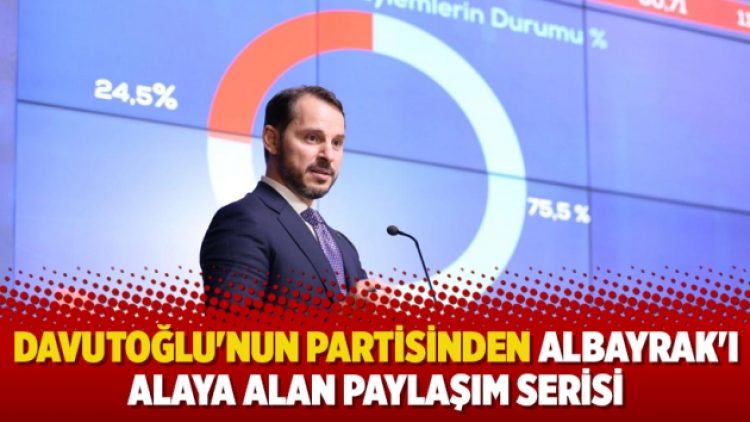 Davutoğlu’nun partisinden Albayrak’ı alaya alan paylaşım serisi