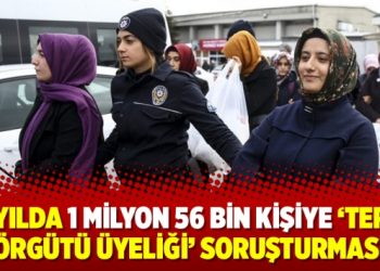 İki yılda 1 milyon 56 bin kişiye ‘terör örgütü üyeliği’ soruşturması