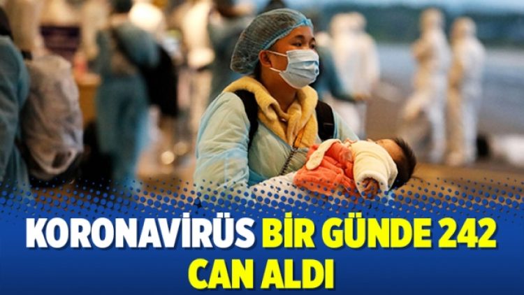 Koronavirüs bir günde 242 can aldı