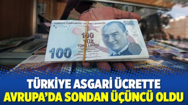 Türkiye asgari ücrette Avrupa’da sondan üçüncü oldu