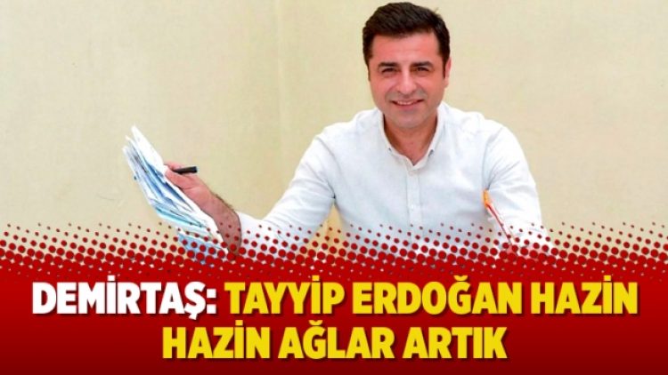 Selahattin Demirtaş: Tayyip Erdoğan hazin hazin ağlar artık