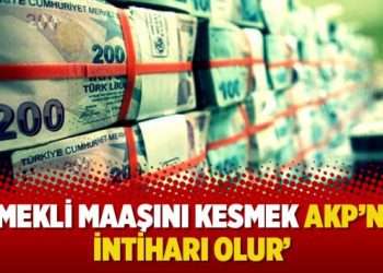 ‘Emekli maaşını kesmek AKP’nin intiharı olur’