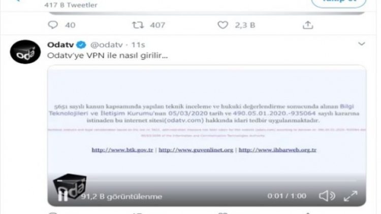 Erişim engeli getirilen Odatv’den okuyucularına VPN ile giriş tüyoları!