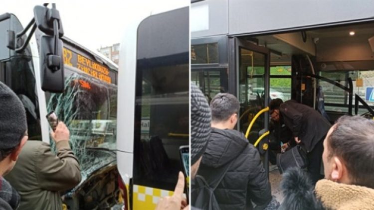 İki metrobüs çarpıştı: 10 yaralı