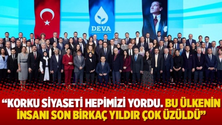 Ali Babacan: “Korku siyaseti hepimizi yordu. Bu ülkenin insanı son birkaç yıldır çok üzüldü”