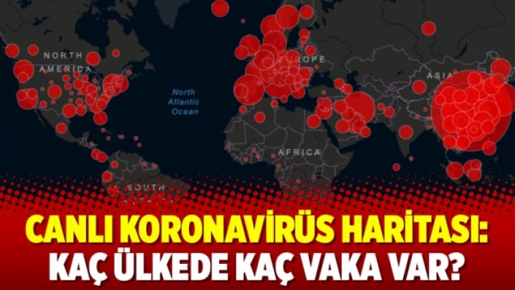 Canlı koronavirüs haritası: Kaç ülkede kaç vaka var?