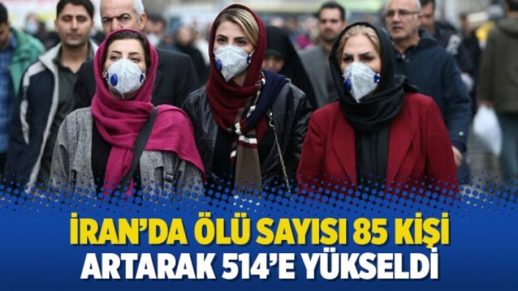 İran’da ölü sayısı 85 kişi artarak 514’e yükseldi