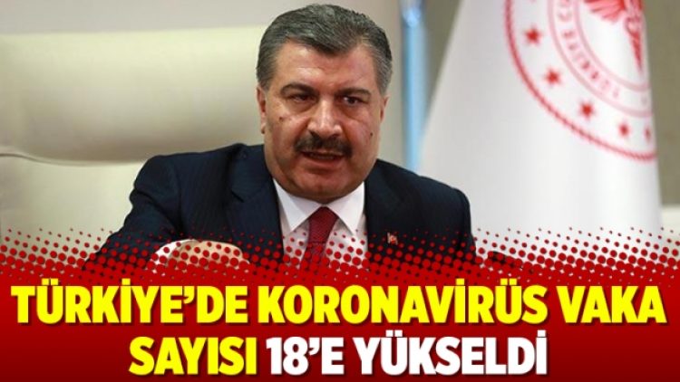 Türkiye’de koronavirüs vaka sayısı 18’e yükseldi