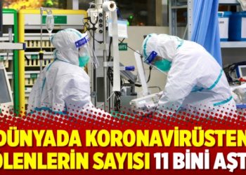 Dünyada koronavirüsten ölenlerin sayısı 11 bini aştı
