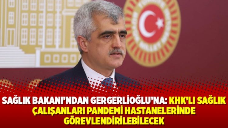 ‘KHK’lı sağlık çalışanları pandemi hastanelerinde görevlendirilebilecek’