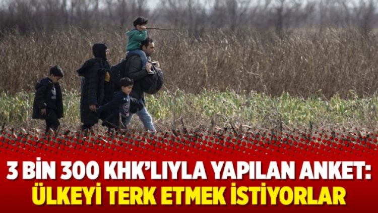 3 bin 300 KHK’lıyla yapılan anket: Ülkeyi terk etmek istiyorlar