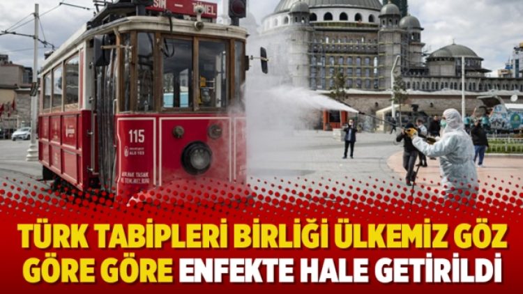 Türk Tabipleri Birliği Ülkemiz göz göre göre enfekte hale getirildi
