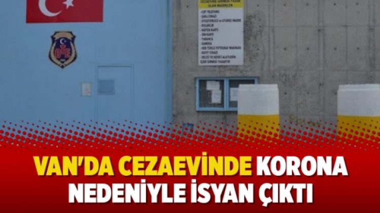 Van’da cezaevinde korona nedeniyle isyan çıktı