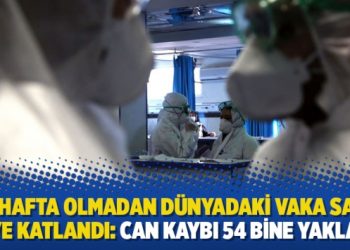 Bir hafta olmadan dünyadaki vaka sayısı ikiye katlandı: Can kaybı 54 bine yaklaştı