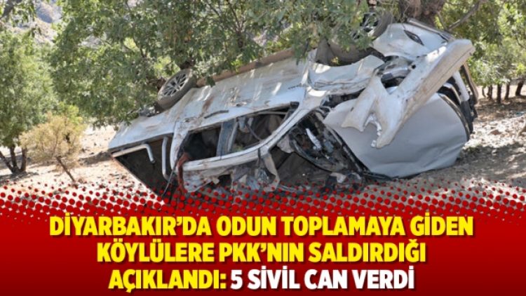 Diyarbakır’da odun toplamaya giden köylülere PKK’nın saldırdığı açıklandı: 5 sivil can verdi