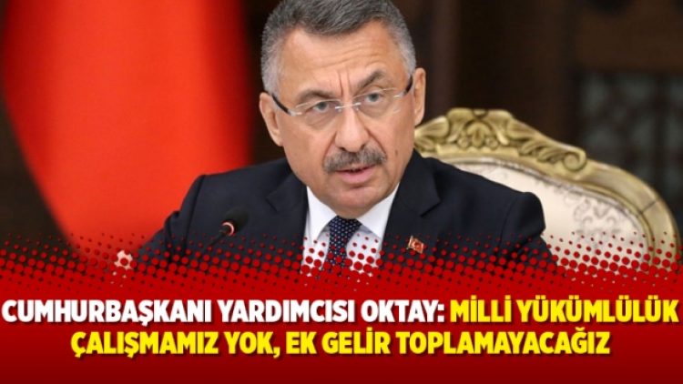 Cumhurbaşkanı Yardımcısı Oktay: Milli yükümlülük çalışmamız yok, ek gelir toplamayacağız
