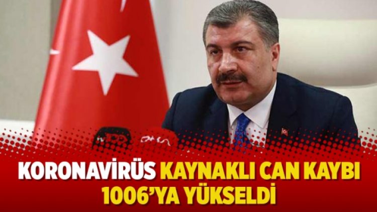 Koronavirüs kaynaklı can kaybı 1006’ya yükseldi