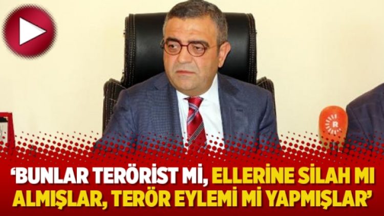 ‘Bunlar terörist mi, ellerine silah mı almışlar, terör eylemi mi yapmışlar’
