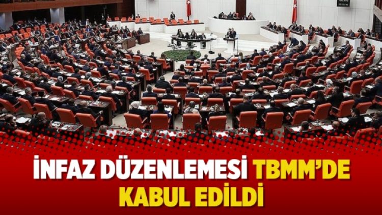 İnfaz düzenlemesi TBMM’de kabul edildi