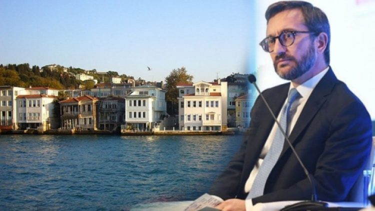‘Fahrettin Altun’un Boğaz’daki kaçak yapısı yıkıldı’