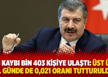 Can kaybı bin 403 kişiye ulaştı: Üst üste 10. günde de 0,021 oranı tutturuldu!