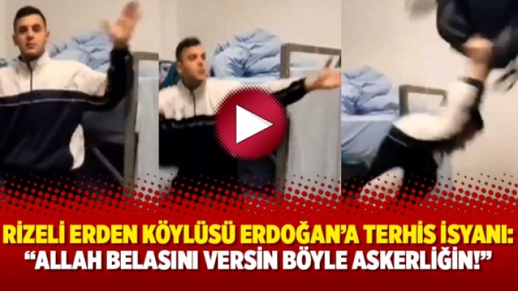 Rizeli erden köylüsü Erdoğan’a terhis isyanı: “Allah belasını versin böyle askerliğin!”