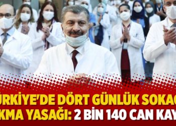 Türkiye’de dört günlük sokağa çıkma yasağı: 2 bin 140 can kaybı