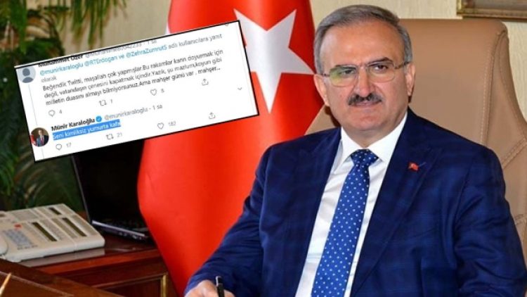 Antalya Valisi’nden Twitter’da tartıştığı vatandaşa: Seni kimliksiz yumurta kafa