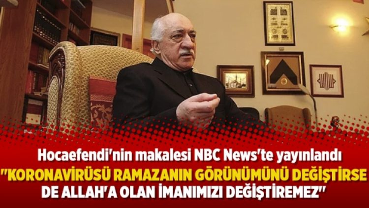 “Koronavirüsü ramazanın görünümünü değiştirse de Allah’a olan imanımızı değiştiremez”