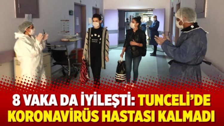 8 vaka da iyileşti: Tunceli’de koronavirüs hastası kalmadı