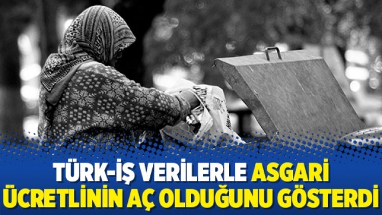 Türk-İş verilerle asgari ücretlinin aç olduğunu gösterdi