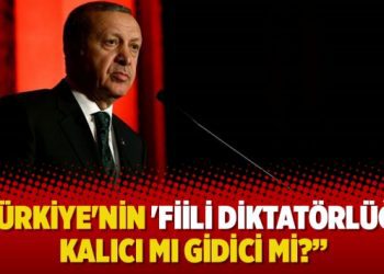 Türkiye’nin ‘fiili diktatörlüğü’ kalıcı mı gidici mi?