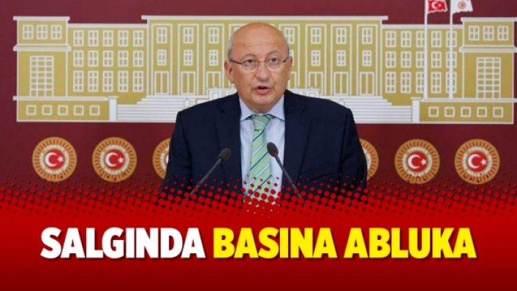Salgında basına abluka